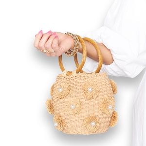 *NWOT* Show Me Your Mumu Elia Straw Bag